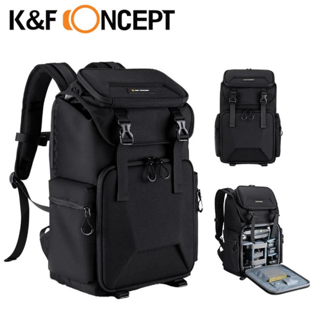 K&F Concept 專業攝影單眼相機後背包 前側硬殼 防