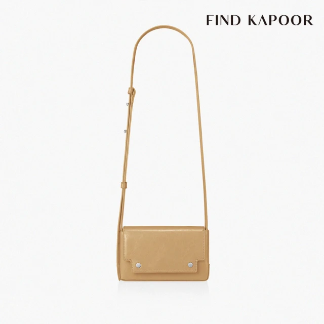 【FIND KAPOOR】MARC 18 CRINKLED 翻蓋斜背方包- 卡其色