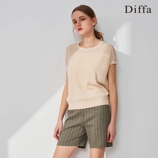 Diffa 精緻質感細格長褲-女評價推薦