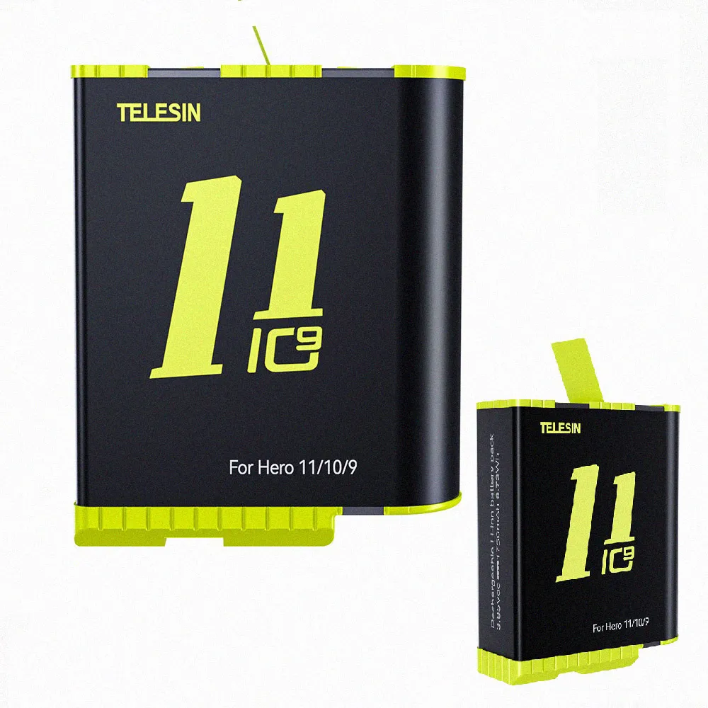 【TELESIN】TELESIN GoPro HERO 11/10/9 Black專用電池(泰訊原廠)
