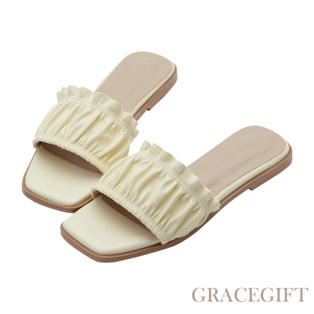 Grace Gift HEALER聯名-法式蝴蝶結芭蕾舞平底