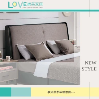 【LOVE 樂芙】多伊登黑色5尺床頭片