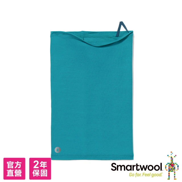 SmartWool【SmartWool】美麗諾羊毛運動型超輕素色頸套(深湖水綠)