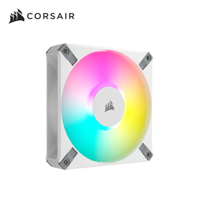 【CORSAIR 海盜船】AF120 RGB ELITE 白色機殼風扇-單入