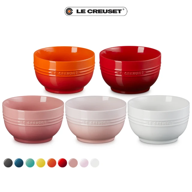 【Le Creuset】瓷器輕虹霓彩系列麵碗1.1L(9色選1)