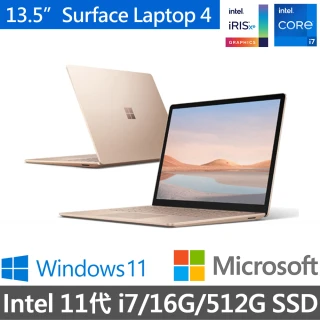 【Microsoft 微軟】13.5吋i7輕薄觸控筆電(Surface Laptop4/i7-1185G7/16G/512G/Win11)