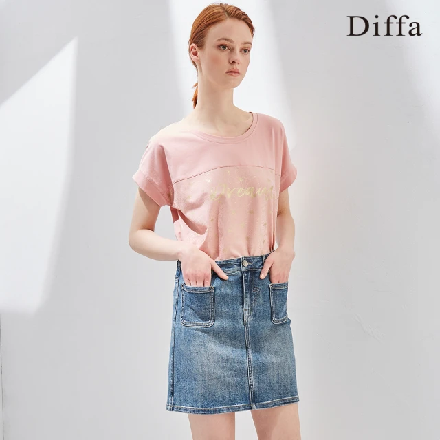 Diffa 時尚美型牛仔短褲-女(丹寧)評價推薦