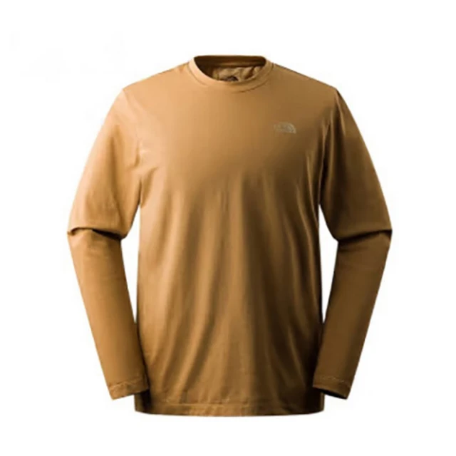 The North Face【The North Face】北臉 上衣 男款 長袖上衣 運動 M FOUNDATION L/S TEE 棕 NF0A7QVD173