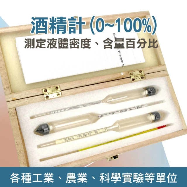 【職人工具】185-AM100 酒精度計 量酒器 酒精度數測試計 白酒蒸餾酒 酒精計(乙醇 酒精測試儀 手持酒度計)