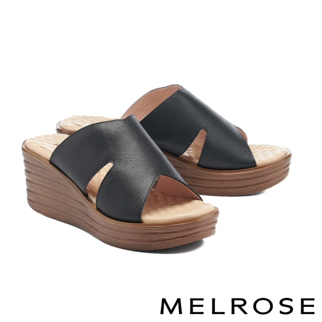 MELROSE 美樂斯 極簡時髦純色飛織布方頭高跟短靴(黑)