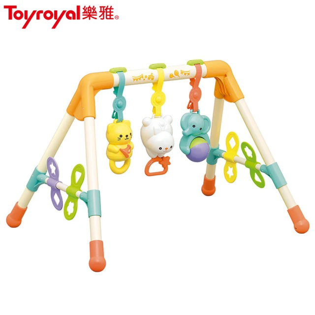 Toyroyal 樂雅 FUNFUN健力架+寶寶玩具禮盒 推