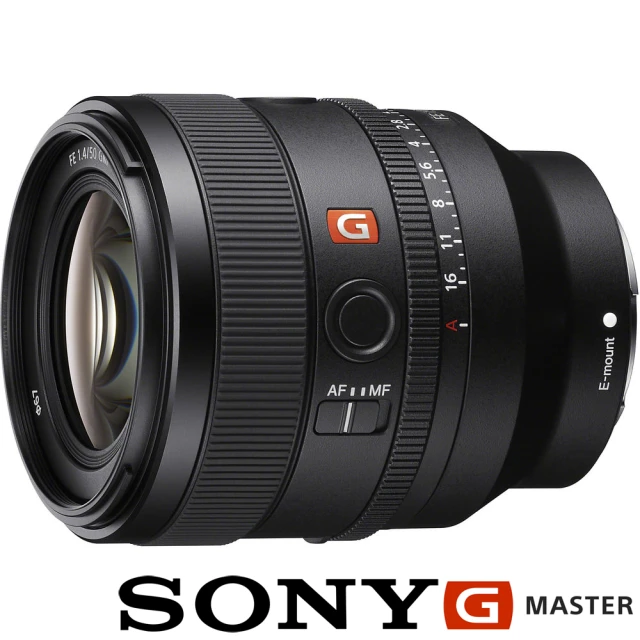 【SONY 索尼】FE 50mm F1.4 GM SEL50F14GM(公司貨 標準大光圈定焦鏡 全片幅無反微單眼鏡頭)