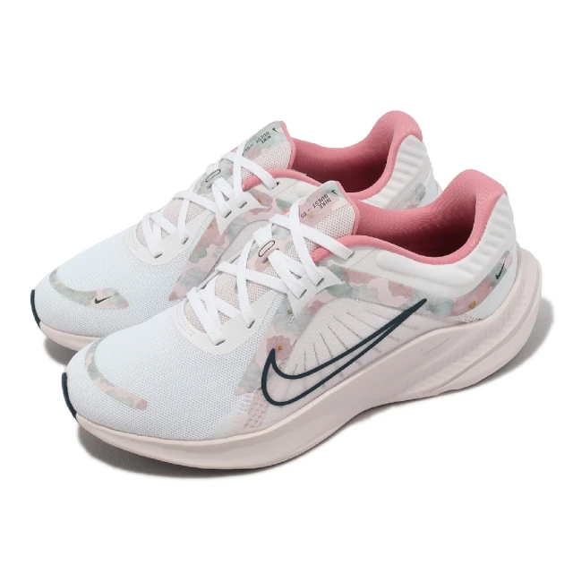NIKE 耐吉【NIKE 耐吉】慢跑鞋 Wmns Quest 5 PRM 女鞋 白 粉 水彩風 花卉 緩震 運動鞋(FB6944-100)