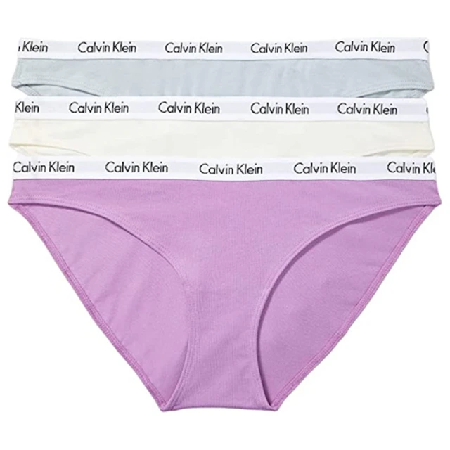 Calvin Klein 凱文克萊Calvin Klein 凱文克萊 2023女時尚彈力棉質藍膚紫色比基尼混搭3件組-網(預購)