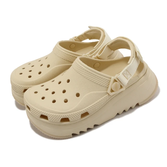 Crocs 洞洞鞋 Hiker Xscape Clog 男女鞋 香草色 米白 經典獵戶 克駱格 厚底 卡駱馳(208365108)