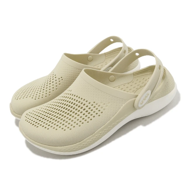 Crocs 涼拖鞋 Literide 360 Clog 骨白色 男鞋 女鞋 洞洞鞋 卡駱馳(2067082Y2)