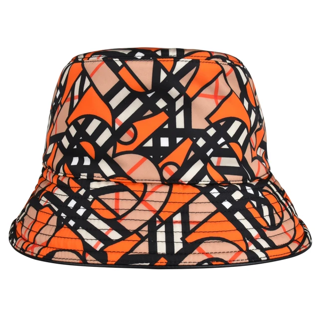 BURBERRY 巴寶莉 經典Bucket Hat 白色石榴