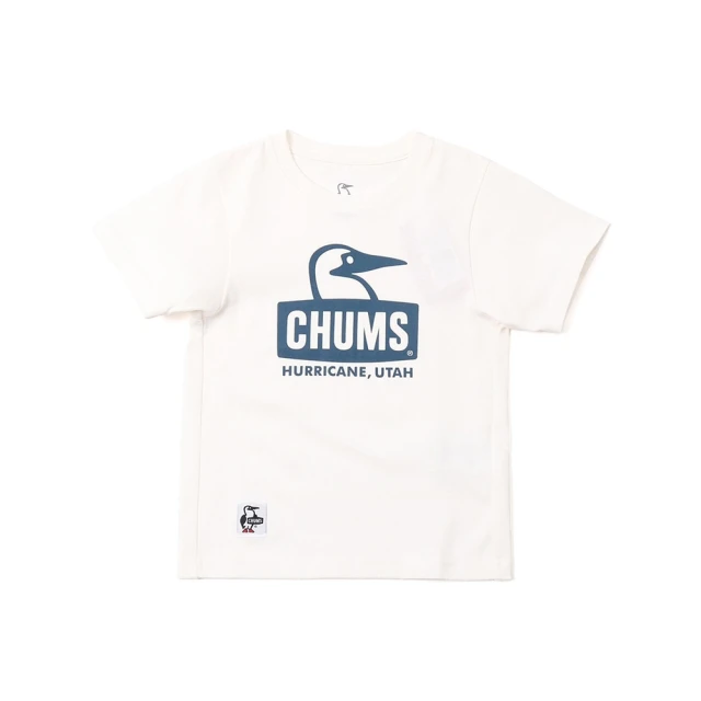 CHUMS CHUMS 休閒 Kids Booby Face T-Shirt短袖上衣 白/深藍(CH211281W015)