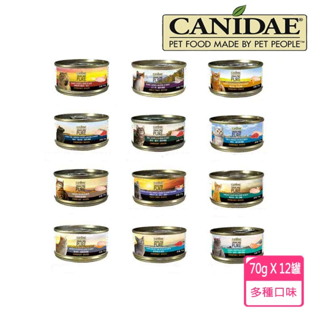 CANIDAE 無穀主食貓湯罐 70g(12入組 貓罐 貓主食罐 全齡貓)