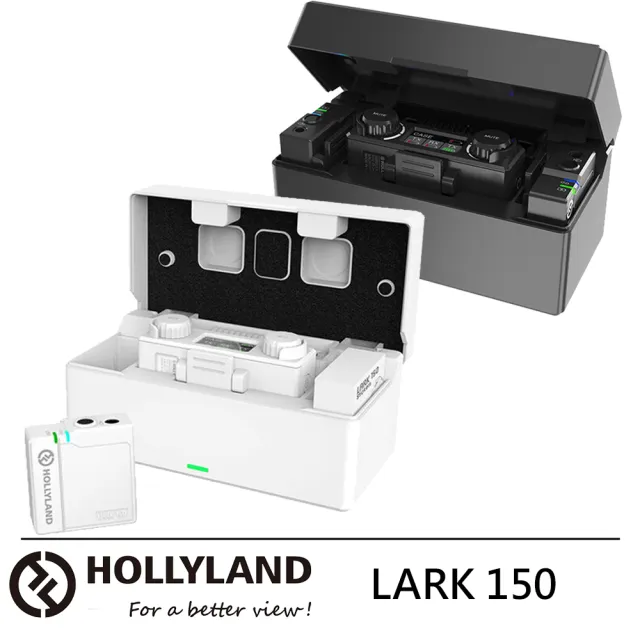 Hollyland】LARK 150 一對二無線麥克風--公司貨(蔡司拭鏡紙50張