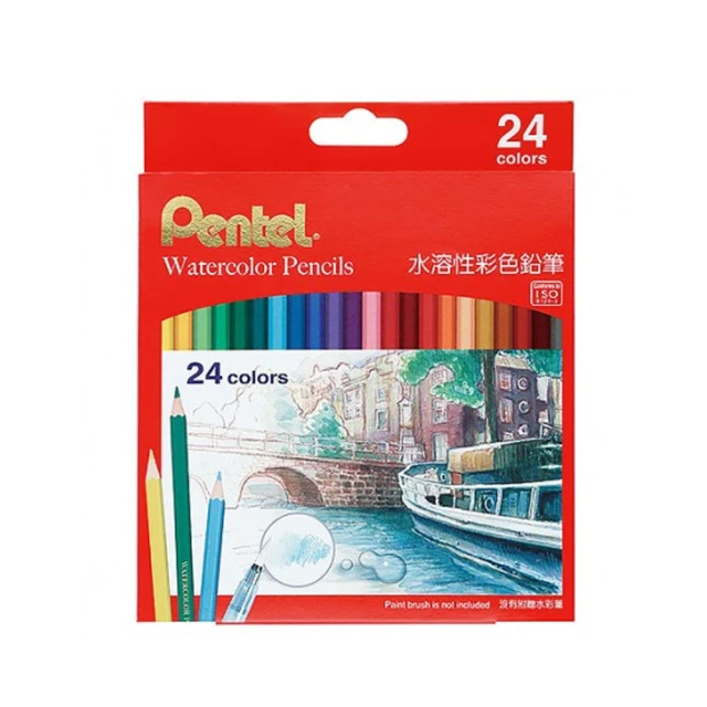 Pentel 飛龍 水溶性色鉛筆24色 /盒 CB9-24TW