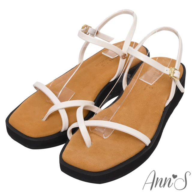 Ann’S 愛塞爾-真皮小羊皮T型釦帶低跟及膝長靴5cm(粉