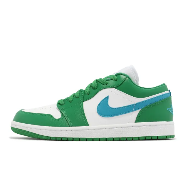 NIKE 耐吉】Air Jordan 1 Low Lucky Green 綠白藍女鞋男鞋喬丹AJ1 一代