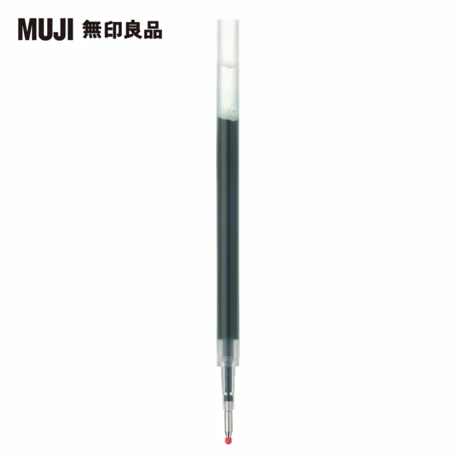 【MUJI 無印良品】自由換芯滑順膠墨筆芯/綠0.5mm