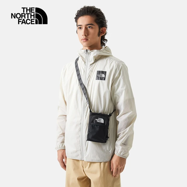 The North Face 北面男女款黑色反光織帶品牌設計單肩包｜81DQKX7