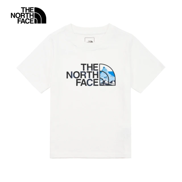 The North FaceThe North Face 北面兒童白色品牌融合風景圖案短袖T恤｜873ZFN4