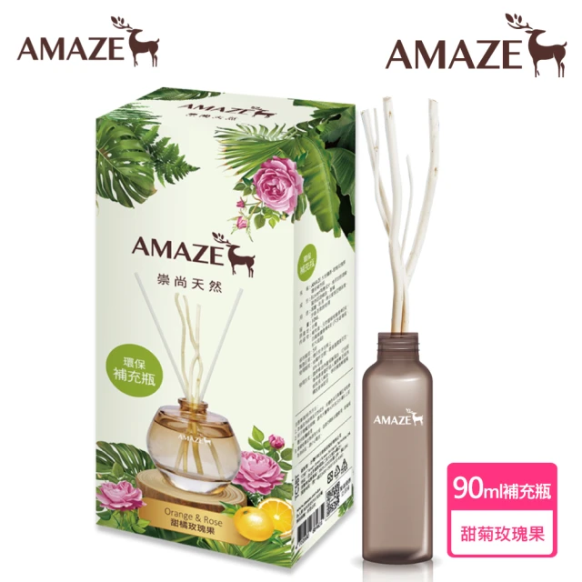 Amaze 森林擴香 大地擴香 -甜橘玫瑰果(環保補充瓶 90ml)