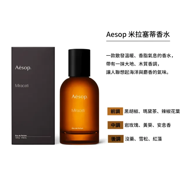 Aesop】香水50ml 喀斯特/米拉塞蒂/埃雷米亞/艾底希思/格歐暮(多款任選