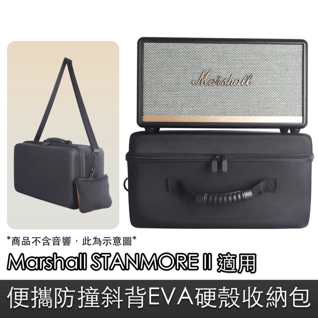 Marshall STANMORE II 便攜防撞斜背EVA硬殼收納包/保護箱