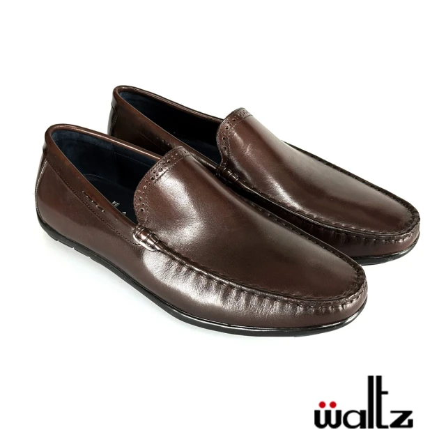 Waltz 真皮時尚 豆豆鞋/休閒鞋/男懶人鞋(612122-23 華爾滋皮鞋)