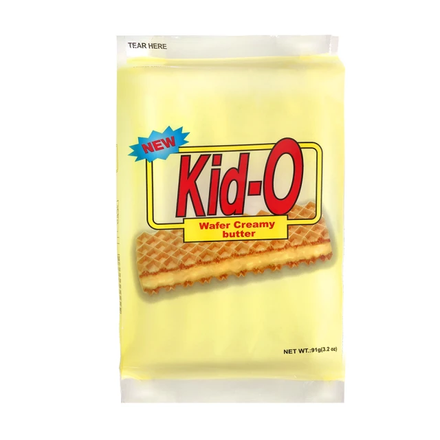 KID-O Wafer夾心餅乾-奶油風味隨手包(91gx2入)