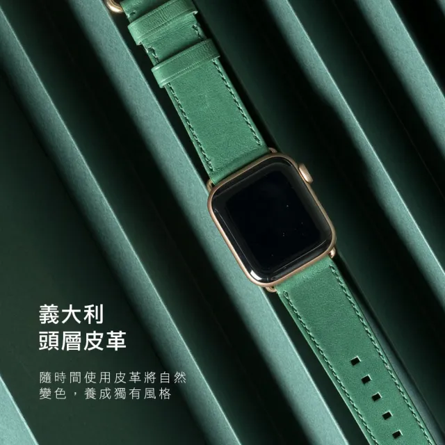 Alto】Apple Watch 38/40/41mm 8/7/6/SE/5/4/3/2/1 皮革錶帶- 焦糖棕