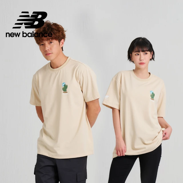 NEW BALANCE NB SDS可愛仙人掌厚磅短袖上衣_男性_奶茶色_AMT33356BE(亞版 版型正常)