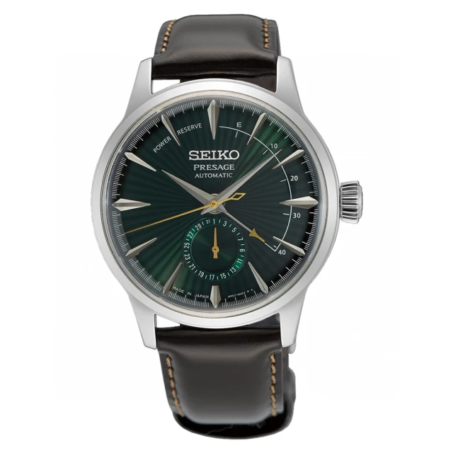 SEIKO 精工 PRESAGE 調酒師動力儲存顯示機械錶/40.5mm(4R57-00E0U SSA459J1)