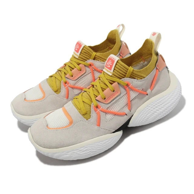 UNDER ARMOUR 休閒鞋 Curry Flow Cozy 男鞋 灰 黃 緩震 襪套式 運動鞋 UA(3023815108)