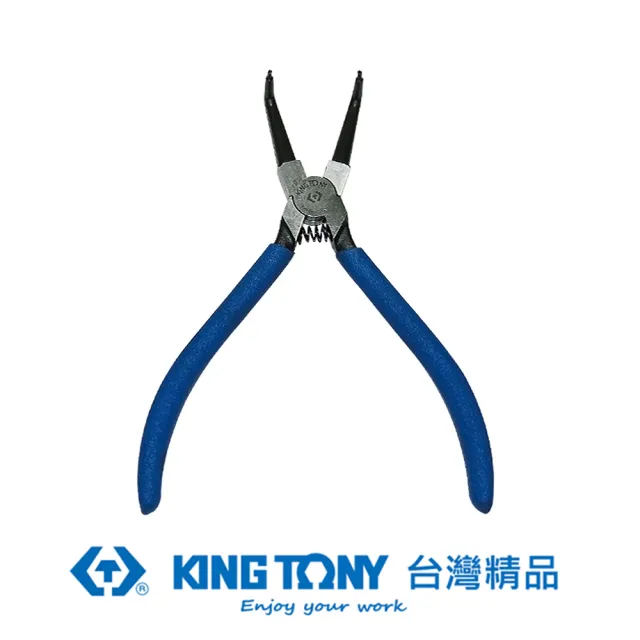 【KING TONY 金統立】專業級工具 內90度C型扣環鉗 歐式 5英吋(KT68HB-05)