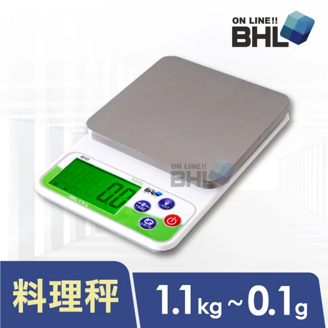 BHL 秉衡量 LCD夜光液晶料理秤 BHG-1.1k〔1.1kgx0.1g〕(BHL秉衡量BHG-1.1k)