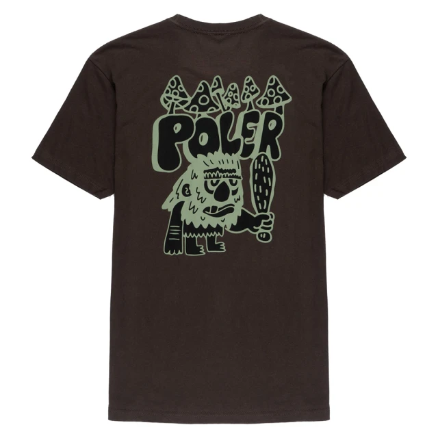 POLER STUFFPOLER STUFF CAVEMAN TEE 短袖上衣(黑巧克力)