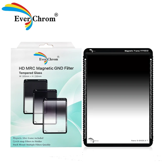 EverChrom 彩宣 Soft-GND 0.9T奈米鋼化軟漸層鏡內含磁鐵框 市價1050元