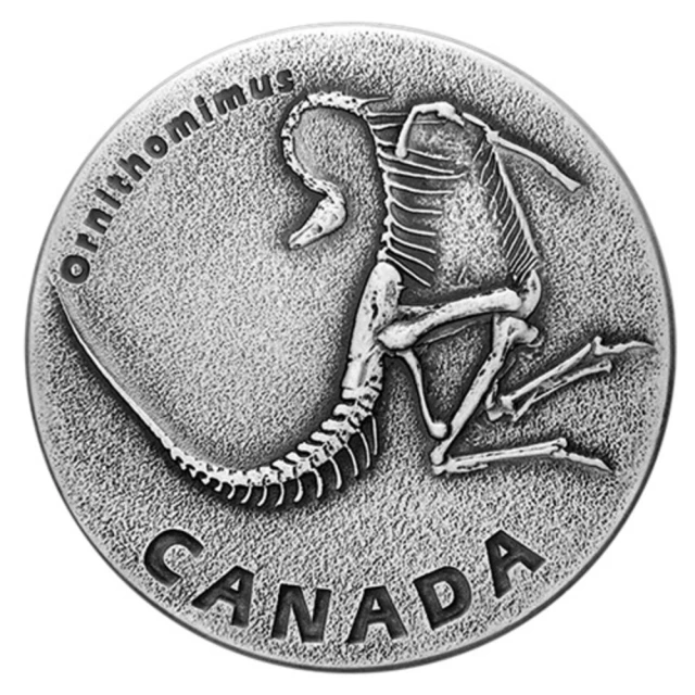 臺灣金拓 白銀銀幣 2017 加拿大遠古時代系列 —獸腳亞目恐龍銀幣