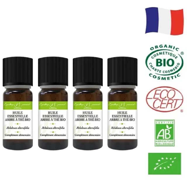 即期品-法國原裝ALGOVITAL 有機茶樹精油(10ml/4瓶)