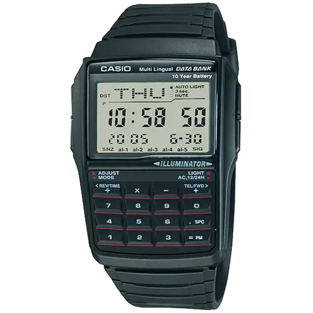 CASIO 卡西歐 卡西歐DATA BANK 鬧鈴計算機電子錶(DBC-32-1A 台灣公司貨)