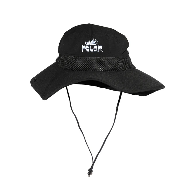 POLER STUFF 日本限定 2WAY LONG BRIM SUNGUARD HAT 遮陽戰術帽漁夫帽 / 可收摺隱藏式遮陽裁片(黑色)