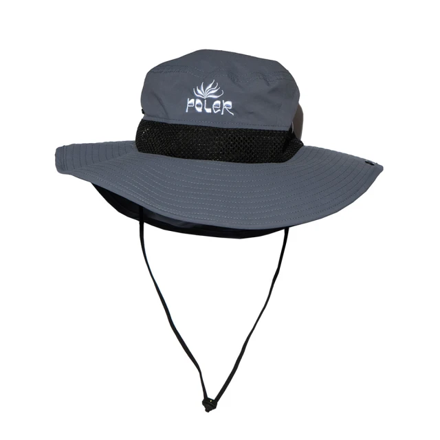 POLER STUFF 日本限定 2WAY LONG BRIM SUNGUARD HAT 遮陽戰術帽漁夫帽 / 可收摺隱藏式遮陽裁片(灰藍色)