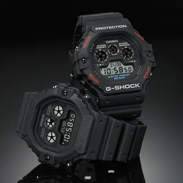 CASIO 卡西歐】G-SHOCK 霧黑經典電子錶(DW-5900BB-1/速) - momo購物網