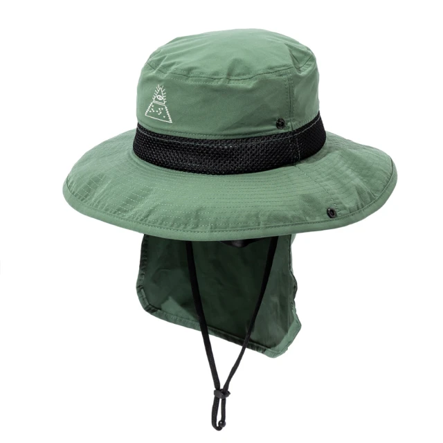 POLER STUFF 日本限定 2WAY SUNGUARD LONG BRIM HAT 風格漁夫帽 / 遮陽戰術帽(橄欖色)